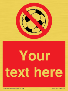 Custom No Ball Games Sign